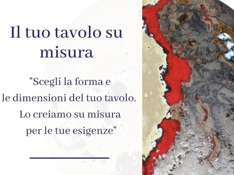 tavolo Red Rocks su misura Ficola