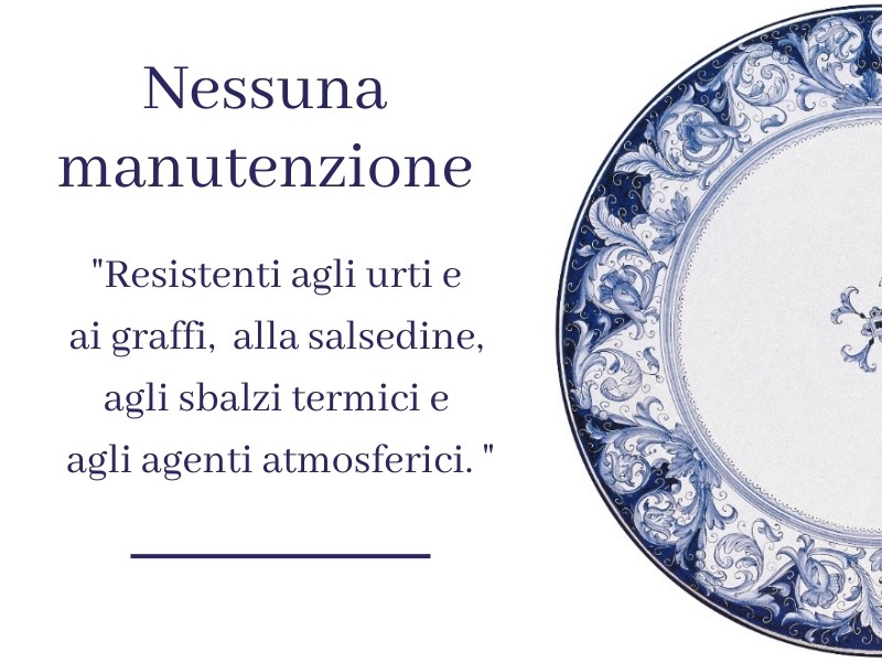 tavolo Uccellini Blu manutenzione